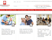 Tablet Screenshot of caritas-dinslaken.de